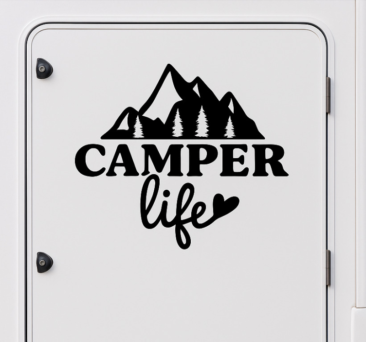 Naklejka na Kampery camper life - TenStickers