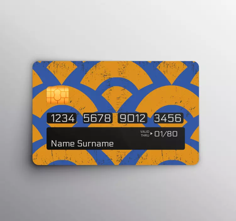 Naklejka na kartę abstrakcyjna karta wzoru - TenStickers