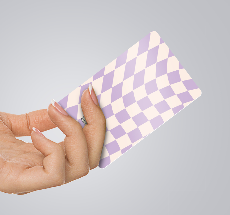 Naklejka na kartę kwadraty pastelowe kolory - TenStickers