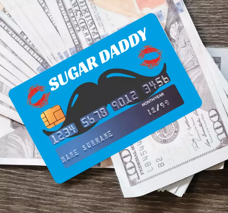 Naklejka na kartę kredytową Sugar Daddy - TenStickers
