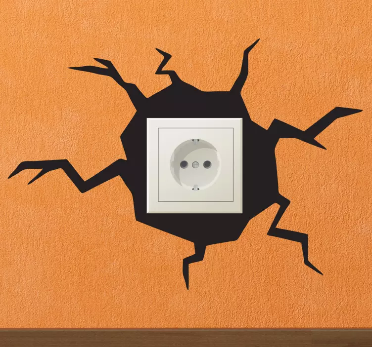 Naklejka na kontakt dziura w ścianie - TenStickers