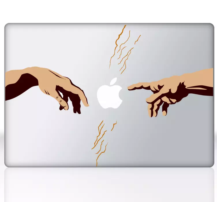 Naklejka na Macbooka boskie ręce - TenStickers