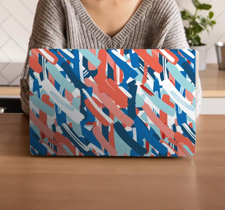 Naklejka na laptopa pociągnięcia pędzlem - TenStickers