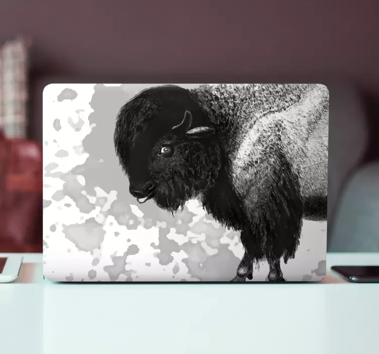 Naklejka na laptopa żubr - TenStickers