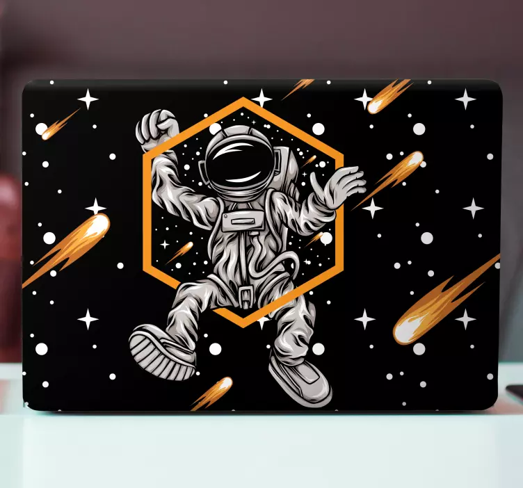 Naklejka na laptopa astronauta w kosmosie - TenStickers