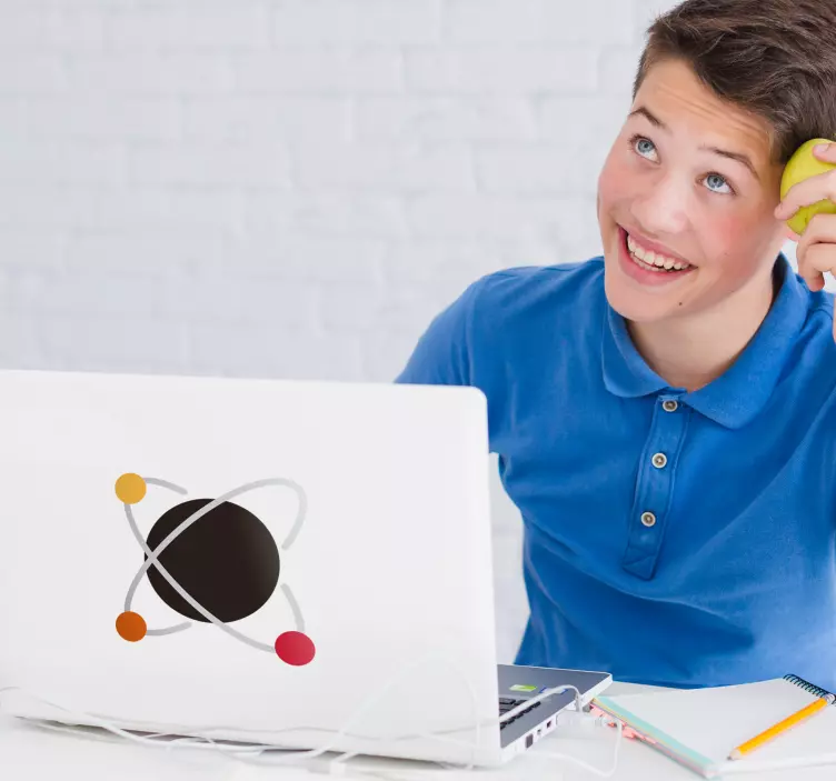 Naklejka na laptopa atom - TenStickers