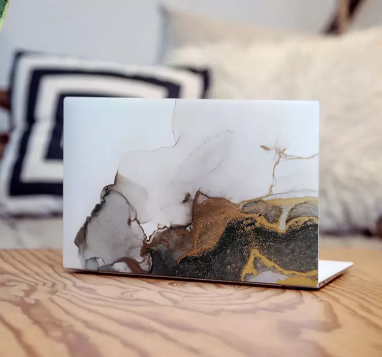Naklejka na laptopa elegancka marmurowa powierzchnia - TenStickers