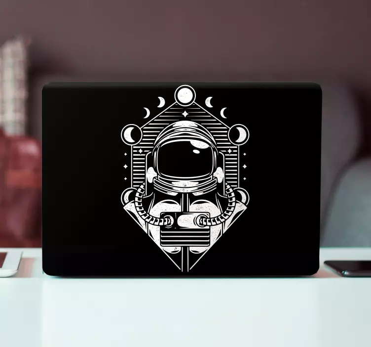 Naklejka na laptopa ilustracja astronauty - TenStickers