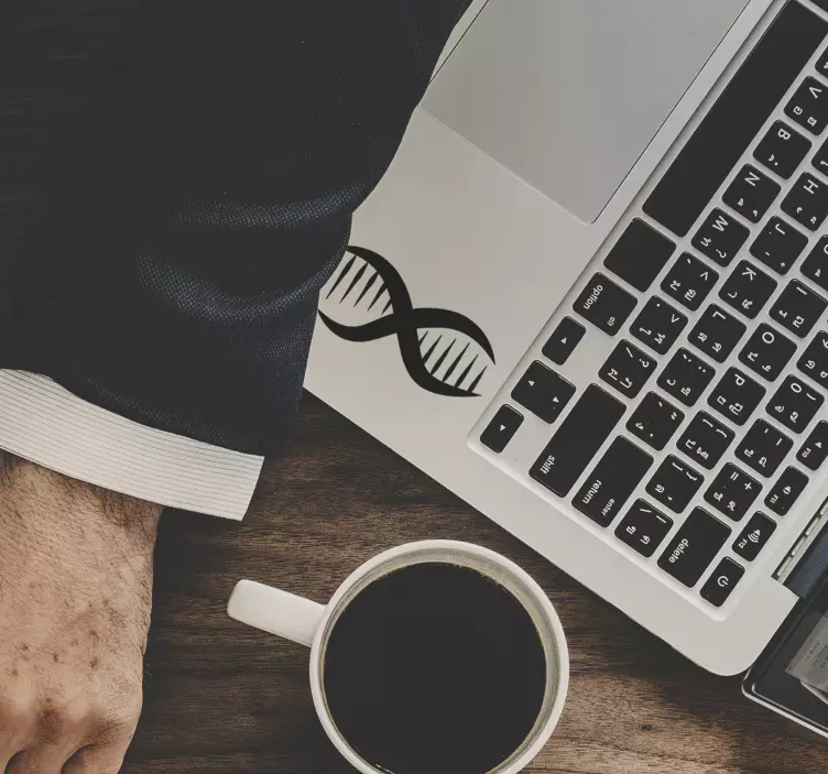 Naklejka na laptopa kod DNA - TenStickers