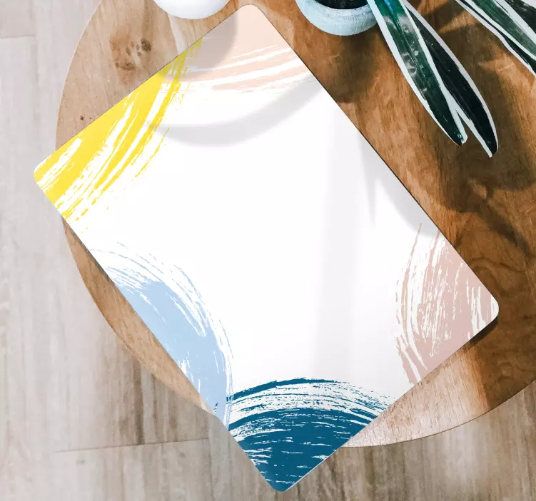 Naklejka na laptopa kolorowe pociągnięcia pędzla - TenStickers