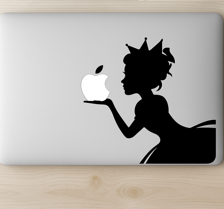 Naklejka na laptopa księżniczka macbook - TenStickers