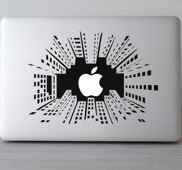 Naklejka na laptopa macbook skyscrapers - TenStickers