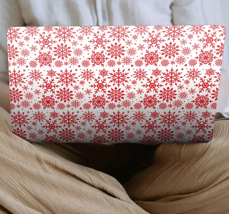 Naklejka na laptopa motyw szkarłatnego płatka śniegu - TenStickers