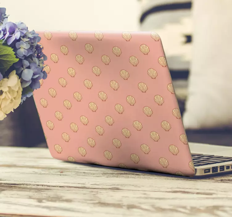 Naklejka na laptopa okładka z motywem muszli - TenStickers