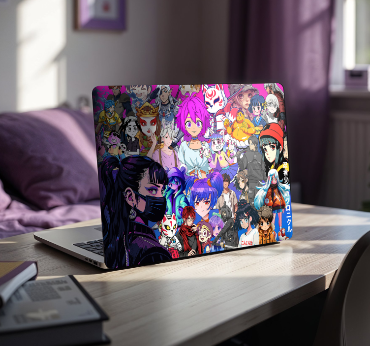 Naklejka na laptopa postacie z anime - TenStickers