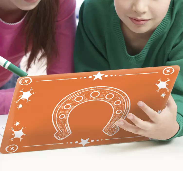 Naklejka na laptopa powierzchnia do gry w podkowy - TenStickers