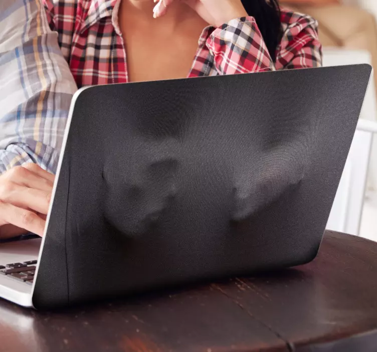 Naklejka na laptopa Twarze - TenStickers