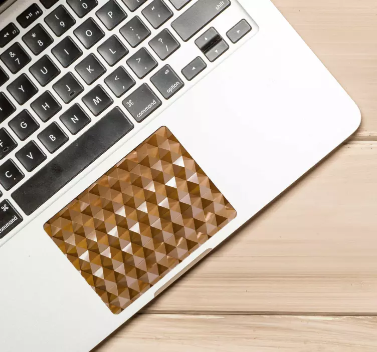 Naklejka na touchpad złote trójkąty - TenStickers