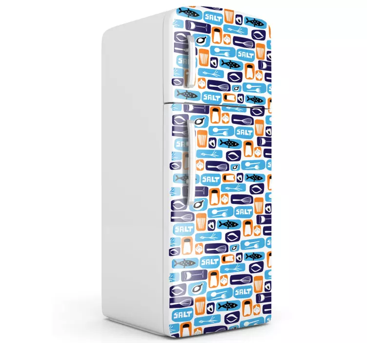 Naklejka na lodówkę jedzenie - TenStickers