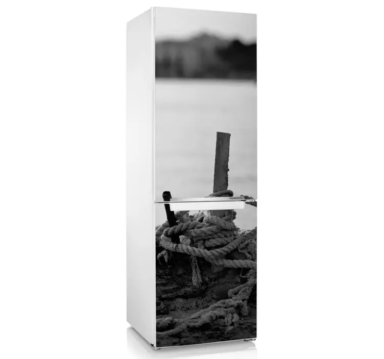 Naklejka na lodówkę molo retro - TenStickers