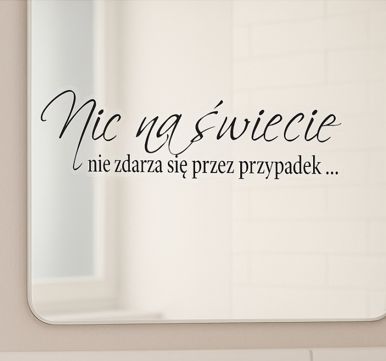 Naklejka na lustro cytat motywacyjny czas pracy! - TenStickers