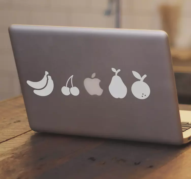 Naklejka na Macbooka różne owoce - TenStickers