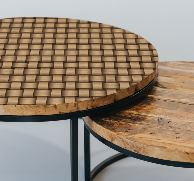 Naklejka meblowa drewno się łączy - TenStickers