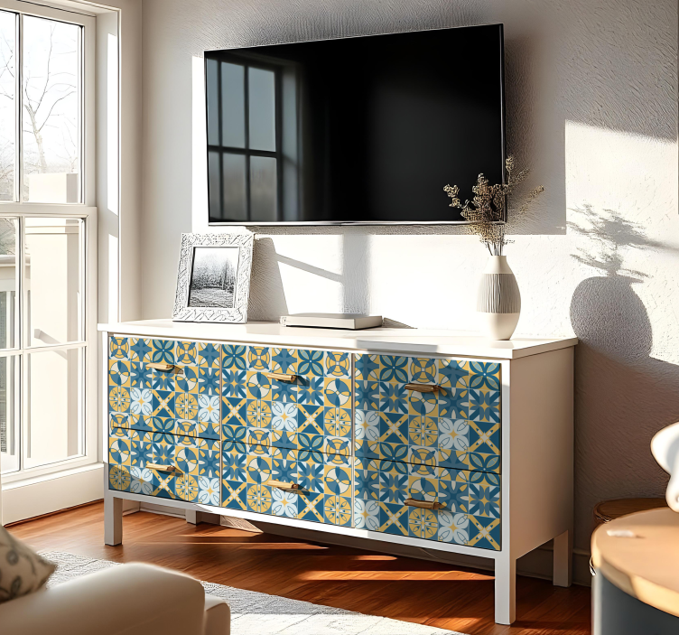 Naklejka na meble eleganckie płytki - TenStickers