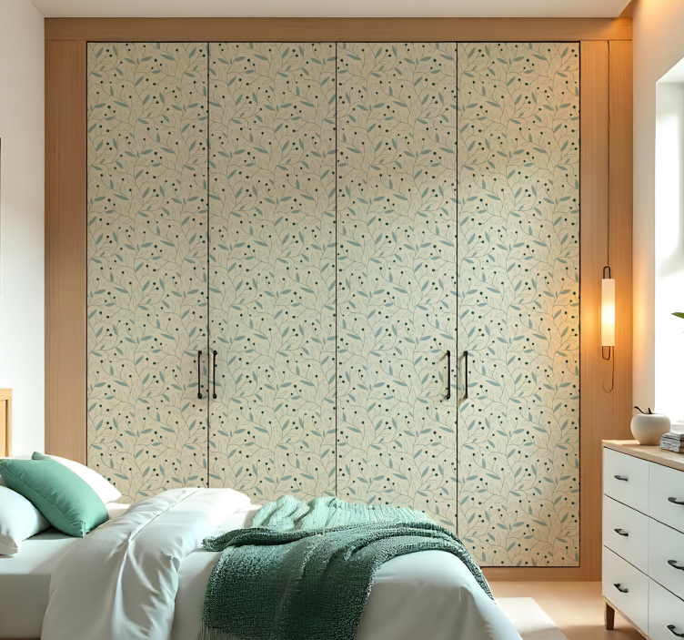 Naklejka na meble gałęzie minimalistyczne - TenStickers