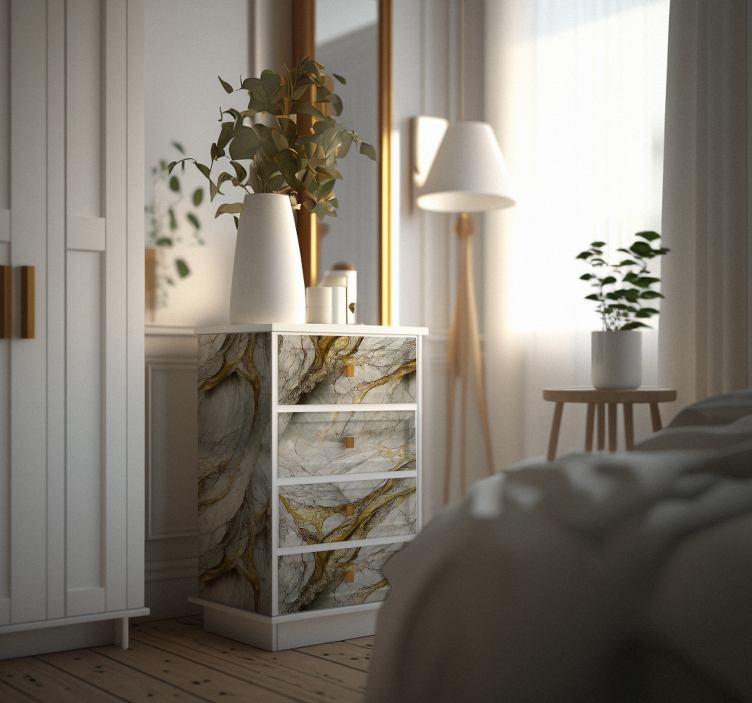 Naklejka meblowa marmur normandzki - TenStickers