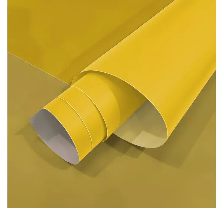 Naklejka meblowa matowy żółty - TenStickers