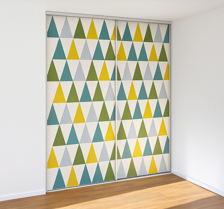 Naklejka na meble minimalistyczne trójkąty - TenStickers