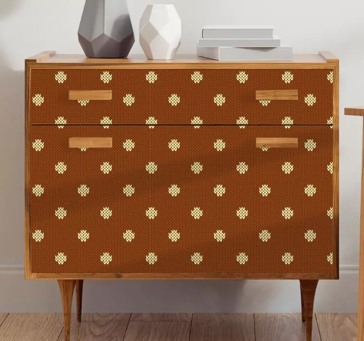 Naklejka na meble motyw kropek - TenStickers