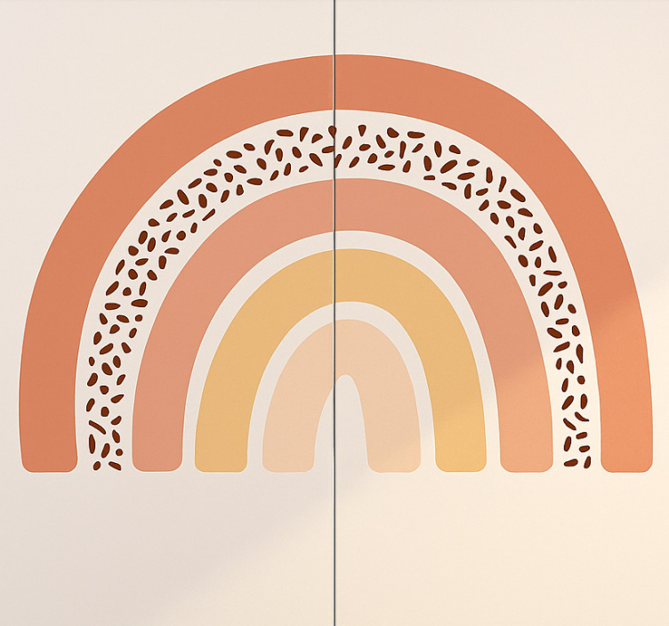 Naklejka na meble pasta z połowy tęczy - TenStickers