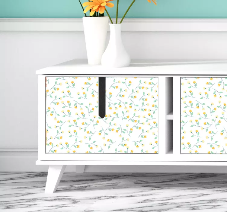 Naklejka na meble Wiosenne kwiatki - TenStickers