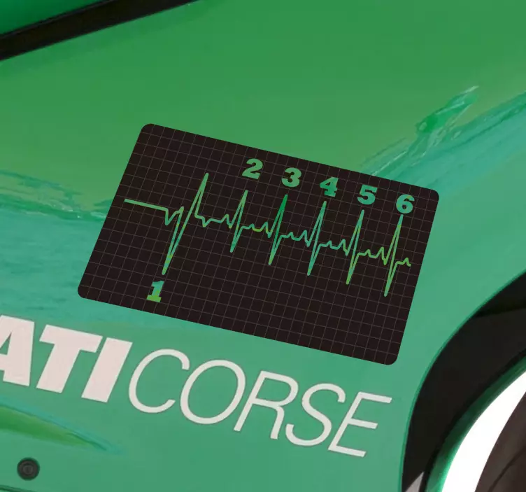 Naklejka na motocykl skrzynia biegów puls - TenStickers