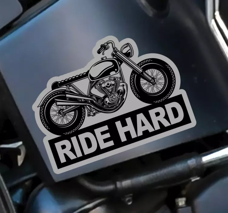 Naklejka na motocykl z napisem inspirującym - TenStickers