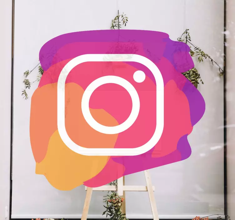 Naklejka na szyby Ikona instagram - TenStickers