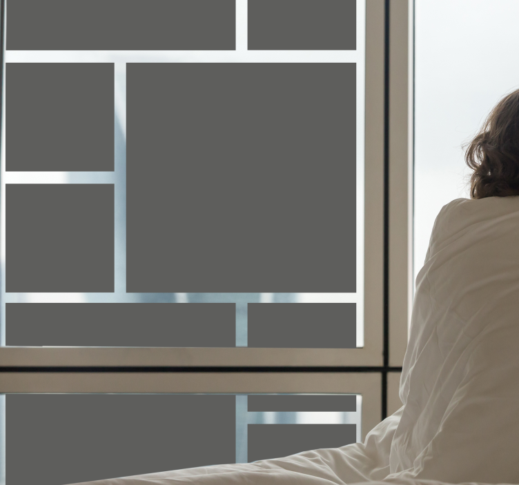 Naklejka na szyby Jednokolorowa paczka oddziałów - TenStickers