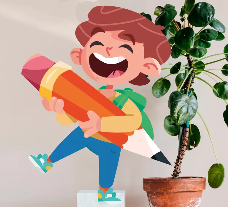 Naklejka na szyby Powrót do szkolnego dziecka - TenStickers