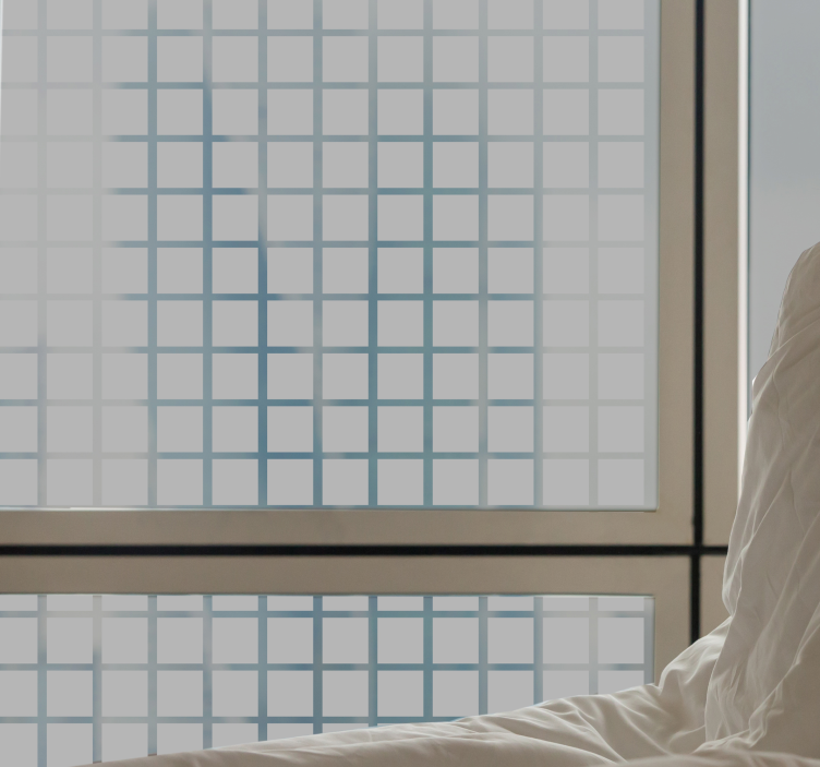 Naklejka na szyby Szare kwadraty skali - TenStickers