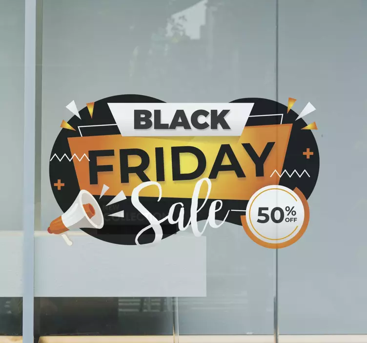 Naklejka Black Friday 50% off - TenStickers