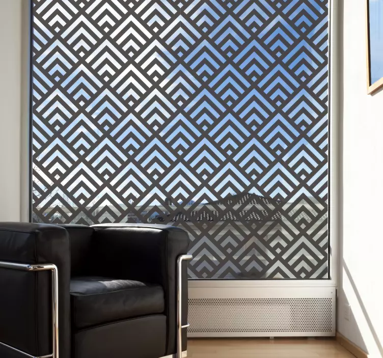 Naklejka na okno w kształcie diamentów - TenStickers