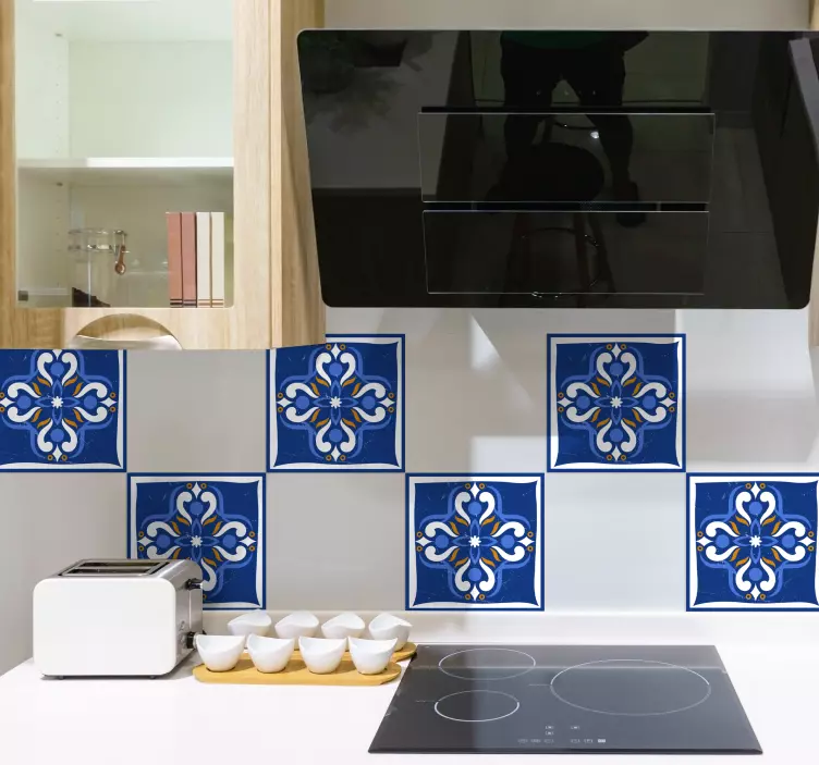 Naklejka na kafelki Klasyczny śródziemnomorski - TenStickers