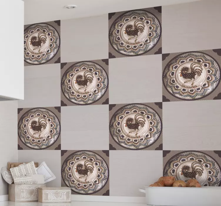 Naklejka na kafelki Płytki ceramiczne horezu - TenStickers