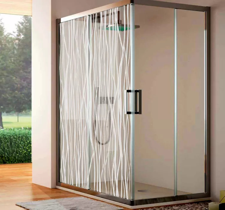 Naklejka na kabinę prysznicową gałęzie - TenStickers