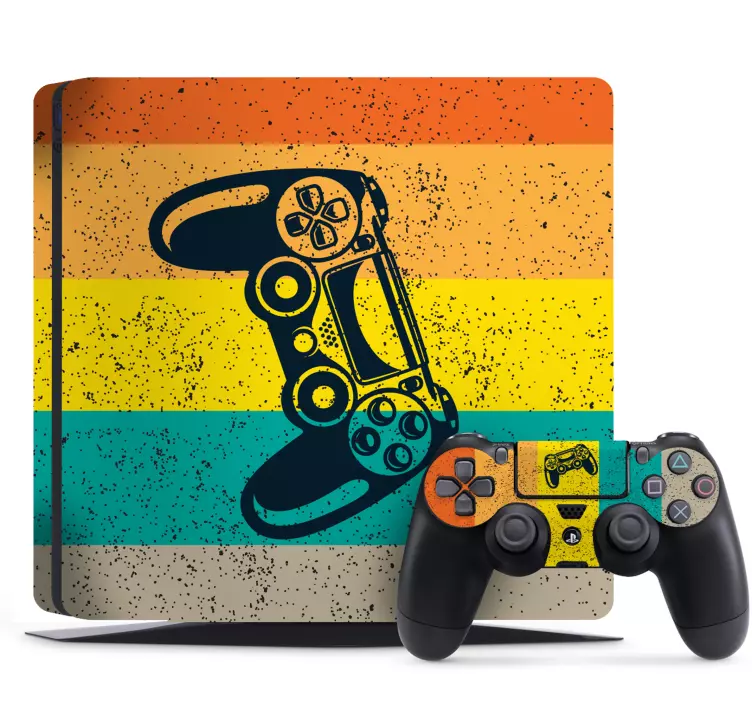Naklejka na ps4 Kontroler ps4 w kolorach - TenStickers