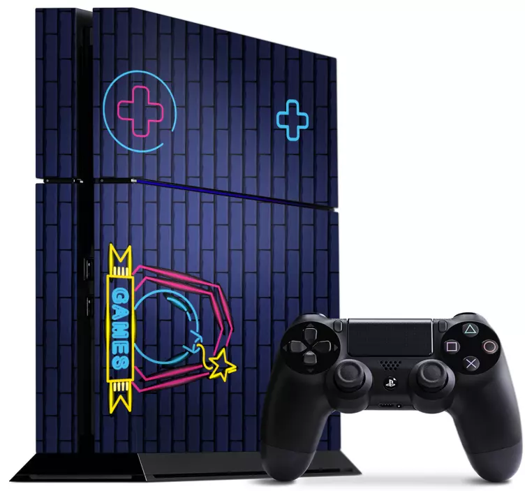 Naklejka na ps4 Symbole kamer wideo - TenStickers
