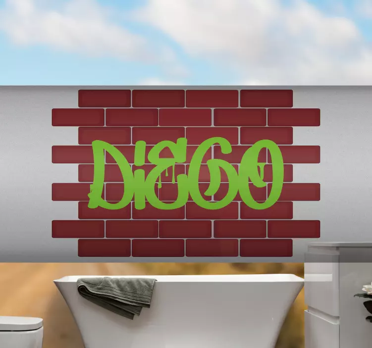 Naklejka na rower niestandardowe graffiti z nazwami - TenStickers