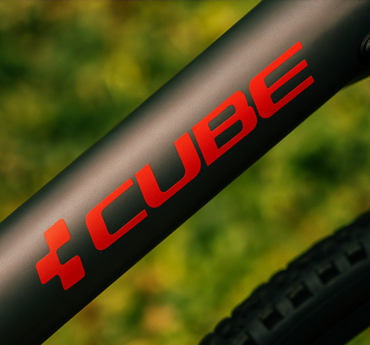 Naklejka na rower spersonalizowane logo roweru - TenStickers